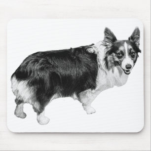 Tapis De Souris Lueur de bureau Corgi Humeur