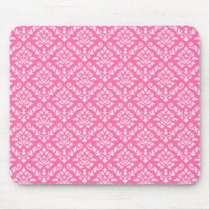 Tapis De Souris Lumière baroque de motif de répétition de damas
