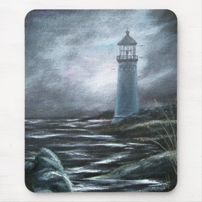 Tapis De Souris Lumière dans la tempête Mousepad (Devant)