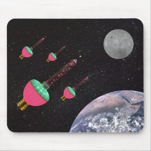 Tapis De Souris Lumières bulles dans l'espace