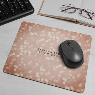 Tapis De Souris Lumières de Bokeh en cuivre  Personnalisé