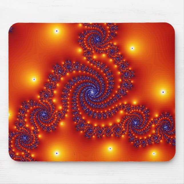 Tapis De Souris Lumières de tourbillonnement Mousepad (Devant)