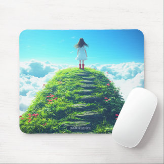 Tapis De Souris Luna et le Château du Nuage - Pad Souris Enchantée
