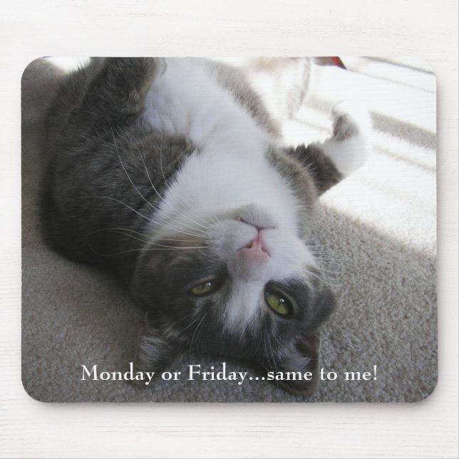 Tapis De Souris Lundi ou vendredi… mêmes à moi ! (mousepad) (Devant)