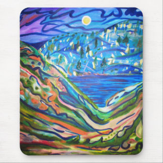 TAPIS DE SOURIS LUNE AU-DESSUS DE LA MER