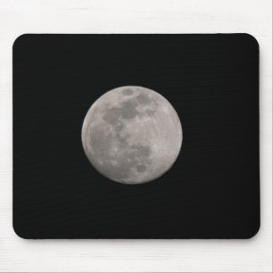 Tapis De Souris Lune au-dessus de lac Pays de Galles