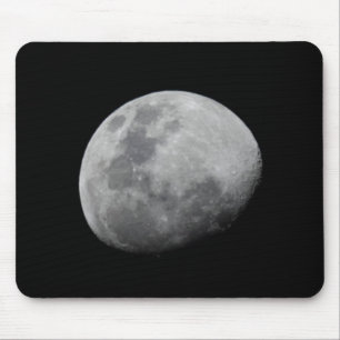 Tapis De Souris Lune avec ciel noir Zambie, Luangwa du Sud