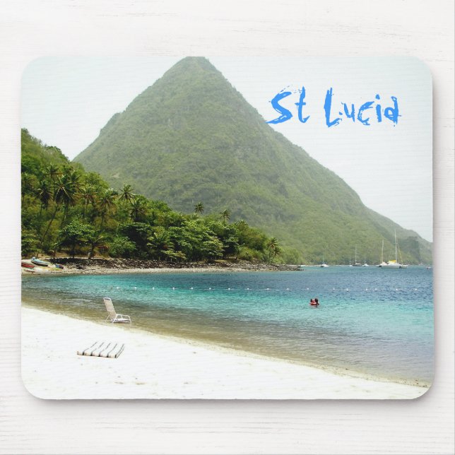 Tapis De Souris lune de miel, St Lucia (Devant)
