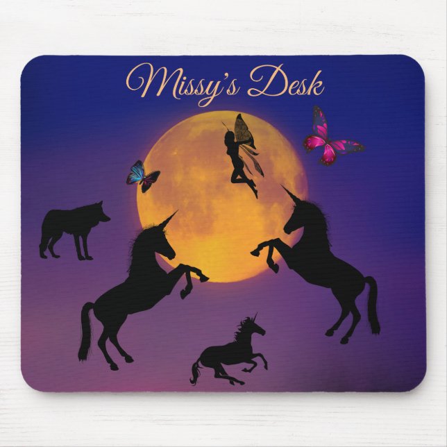 Tapis De Souris Lune de récolte magique (Devant)