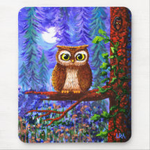 Lune drôle Creationarts lunatique de forêt de