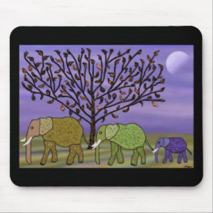 Tapis De Souris Lune Mousepad d'éléphant
