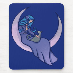 Tapis De Souris Lune Sorcière LuneEnfant Pagan Wicca Art