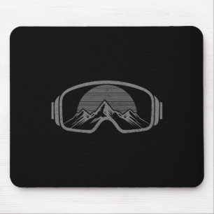 Tapis De Souris Lunettes de Ski Snowboard Ski Skieur Snowboardeur