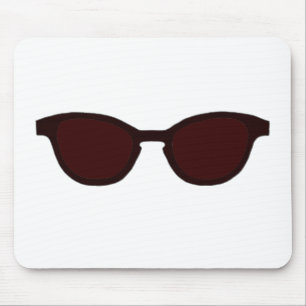 Tapis De Souris Lunettes de soleil Brown Rim Brown Lentilles Le MU