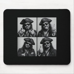 Tapis De Souris lunettes de soleil de pirate drôles création photo