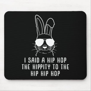 Tapis De Souris Lunettes de soleil hip-hop cooles Lapin Cadeau de