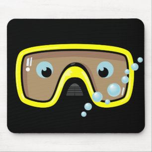 Tapis De Souris Lunettes jaunes