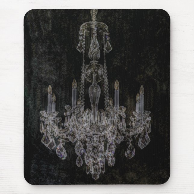 Tapis De Souris Lustre gothique de vampire affligé par cru (Devant)