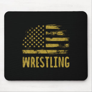 Tapis De Souris Lutte Drapeau Usa Lutte Patriotique Hommes Garçons