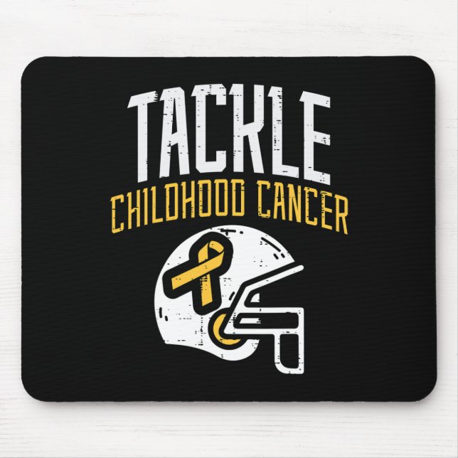 Tapis De Souris Lutter contre le cancer de l'enfance Casque de sen (Devant)