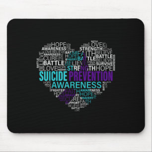 Tapis De Souris Lutter contre le suicide Lutter contre l'espoir Un