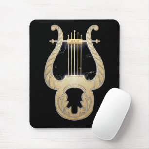 Tapis De Souris Lyre d'Apollo   Mythologie grecque Design Art Nouv