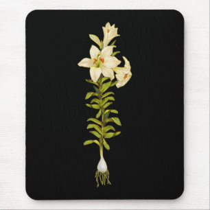 Tapis De Souris Lys blancs
