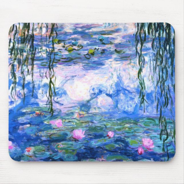 Tapis De Souris Lys d'eau rose Monet (Devant)