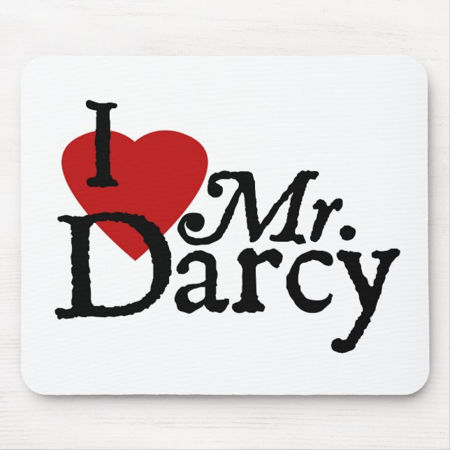 Tapis De Souris M. Darcy d'AMOUR de Jane Austen I (Devant)