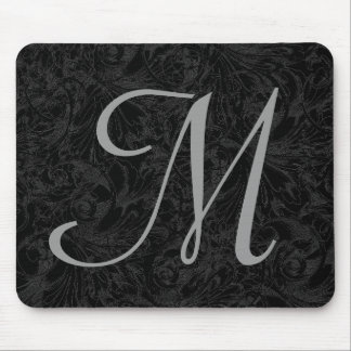 Tapis De Souris M :: Monogram M Elegant Mousepad - Lettre initiale