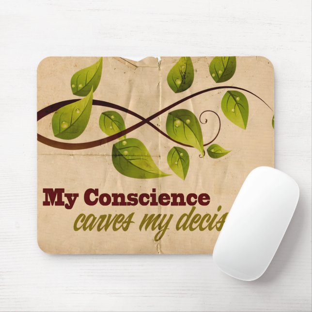 Tapis De Souris "Ma conscience" Motivation Confirmation (Avec souris)