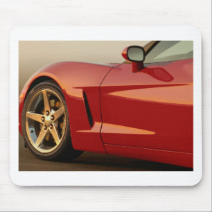 Tapis De Souris Ma Corvette rouge