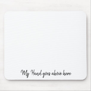 Tapis De Souris Ma Main Va Au-Dessus De Mousepad