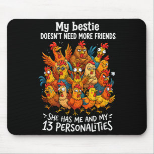 Tapis De Souris Ma meilleure amie n'a pas besoin de plus d'amis el