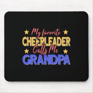 Tapis De Souris Ma pom-pom girl préférée m'appelle Grandpa Cheerle