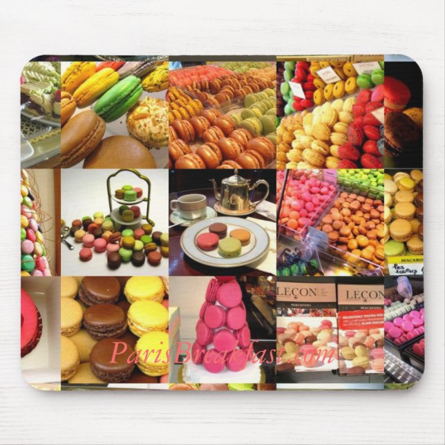 Tapis De Souris MACarons MULTI, ParisBreakfast.com (Devant)