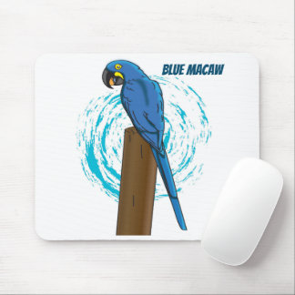 Tapis De Souris Macaw bleu