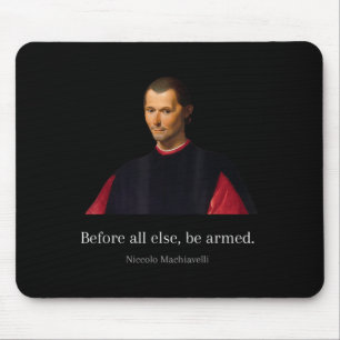 Tapis De Souris Machiavel Cite L'Art De Guerre Machiavélique Wise 