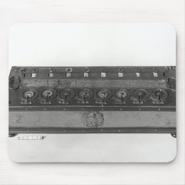 Tapis De Souris Machine à calculer inventée (Devant)