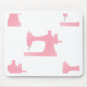 Tapis De Souris machine à coudre rose