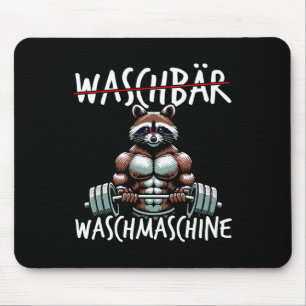 Tapis De Souris Machine à laver Raccoon Raccoon Fitness Bodybuildi
