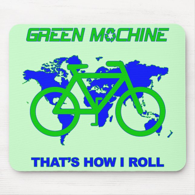 Tapis De Souris Machine verte (Devant)