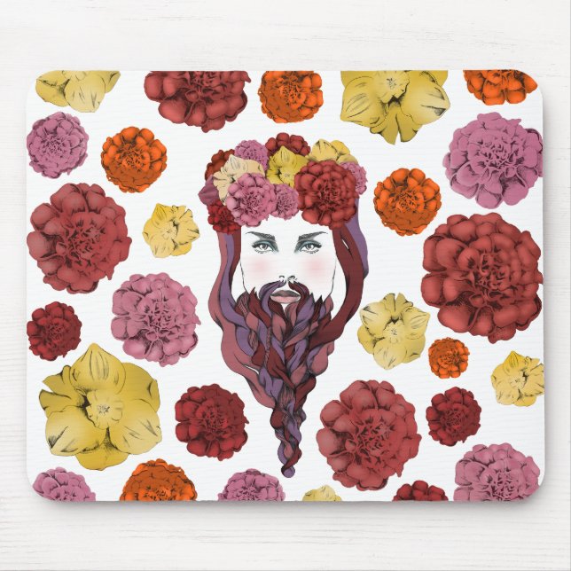Tapis De Souris Madame barbue (Devant)
