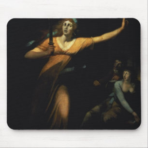 Tapis De Souris Madame Macbeth Sleepwalking, 1783 (huile sur la