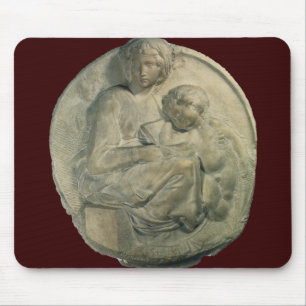 Tapis De Souris Madone et Enfant, Tondo Pitti de Michel-Ange