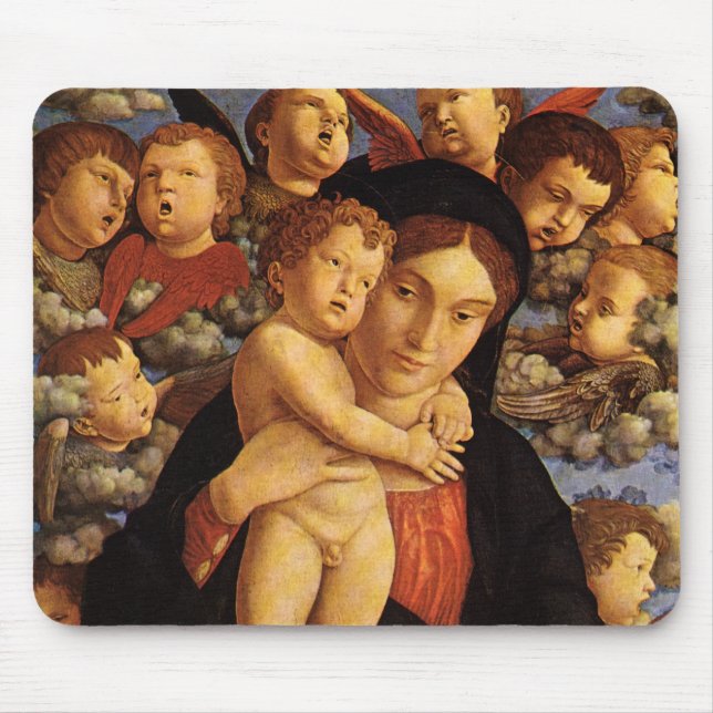 Tapis De Souris Madonna des Tcherubim par Andrea Mantegna (Devant)