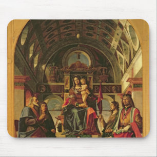 Tapis De Souris Madonna et enfant avec des saints, 1499