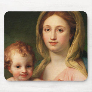Tapis De Souris Madonna et enfant avec deux anges, 1770-73