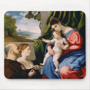 Tapis De Souris Madonna et enfant avec le St John infantile