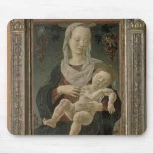 Tapis De Souris Madonna et enfant (huile sur le panneau)